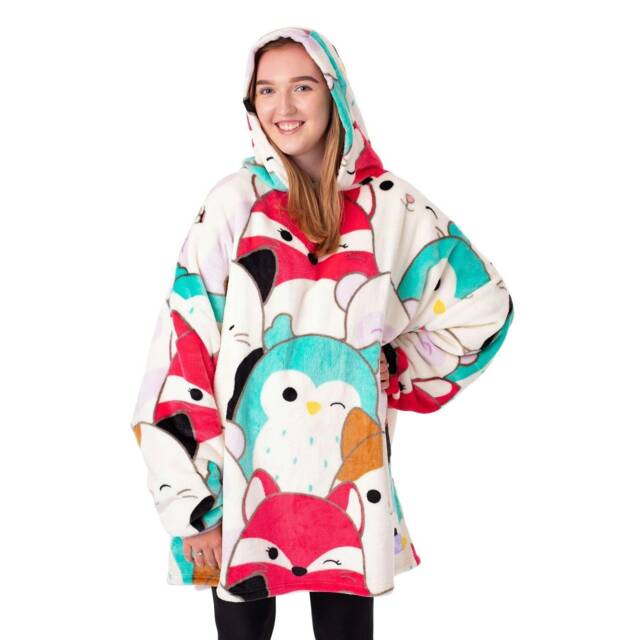 Squishmallows Womens/Ladies Character Blanket Hoodie - Multicoloured - One Size