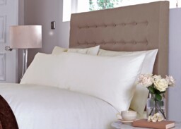 Ivory Bolster Pillowcase Cotton Percale - Sestina Cotton Bolster - 50 x 150cm