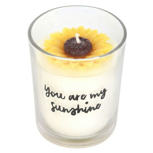 Something Different You Are My Sunshine Sunflower Candle - White/Yellow - One Size