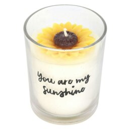 Something Different You Are My Sunshine Sunflower Candle - White/Yellow - One Size