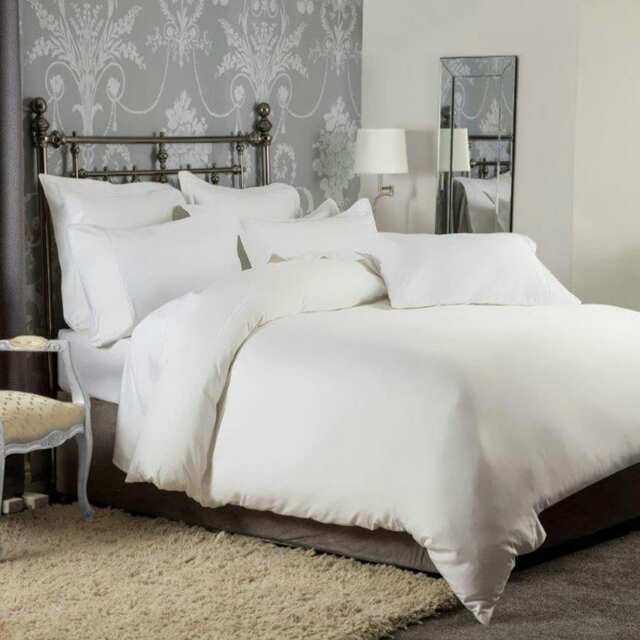 Belledorm 1200TC Cotton Fitted Bed Sheet (Extra Deep 15in Fit) - White - King
