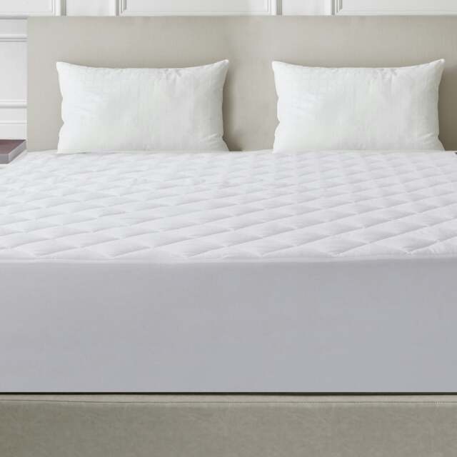 Quilted Mattress Protector Hypoallergenic White Single