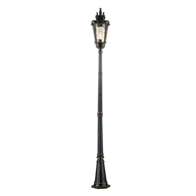 Baltimore 1 Light Large Outdoor Lamp Post Weathered Bronze IP44, E27