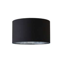ValueLights Reni Medium Black Fabric Chrome Shade