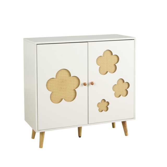 2 Door Storage Cabinet Hallway Living Room Sideboard Wooden Legs