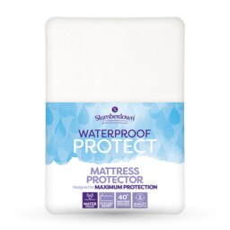 Slumberdown Waterproof Protect Mattress Protector, King White King