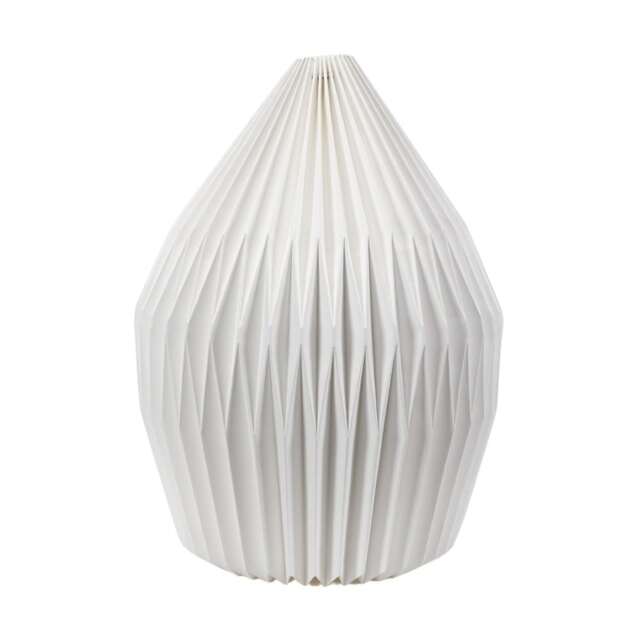 ValueLights Astrid Origami Teardrop Paper Pleat Shade and Bulb