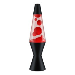 "Original Lava Lamp, Red & Clear LAVA Lamp, Kids Bedroom Lighting, 14.5"" Tall"