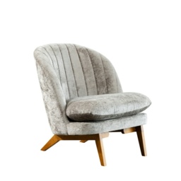 Mateo Fabric Accent Chair - Light Grey