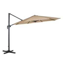 Charles Bentley 3.5m X-Large Hanging Banana Umbrella - Beige
