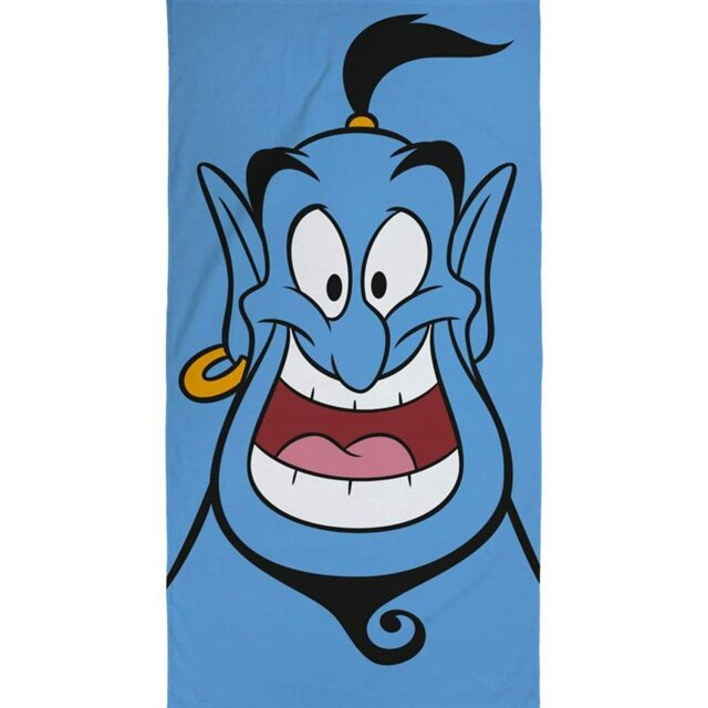 Aladdin Genie Towel - Blue/Black/White - One Size Blue One size