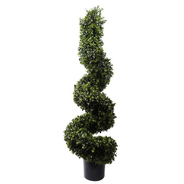 120cm Spiral Boxwood Artificial Tree UV Resistant Outdoor Green 4ft