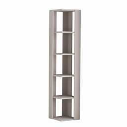 Decortie Nati Corner Bookcase 34x34x161cm Mocha Grey