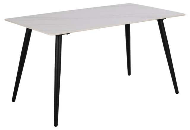 Wicklow Ceramic Dining Table Brown and Black