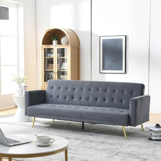 Olivia 3 Seat Sofa Bed Set - 2 Colours Grey