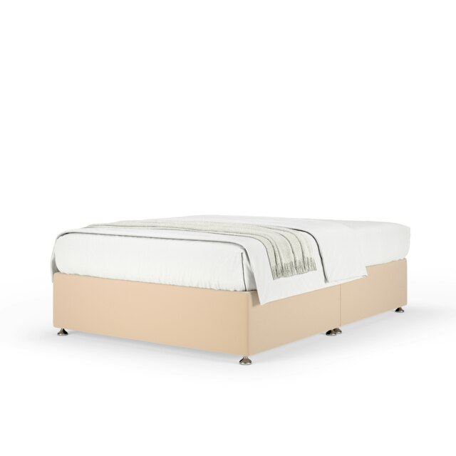Signature Platinum 2000 Pocket Sprung Natural Plush Velvet Divan Set Small Double