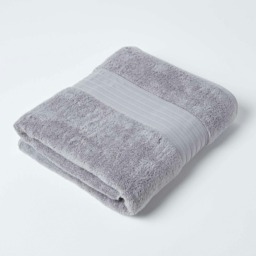 Homescapes Zero Twist Supima Cotton Bath Sheet - Grey Grey Bath sheet