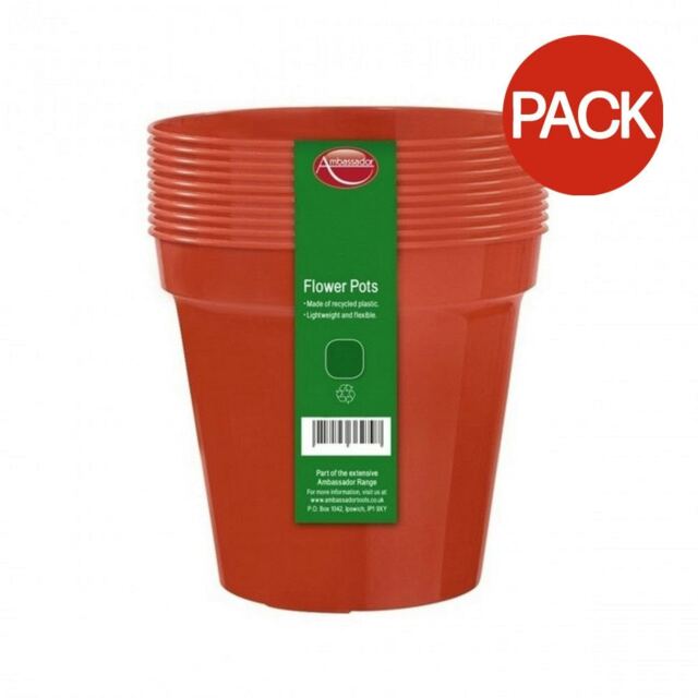 Ambassador Plant Pot (Pack of 10) - Terracotta Orange - 3in