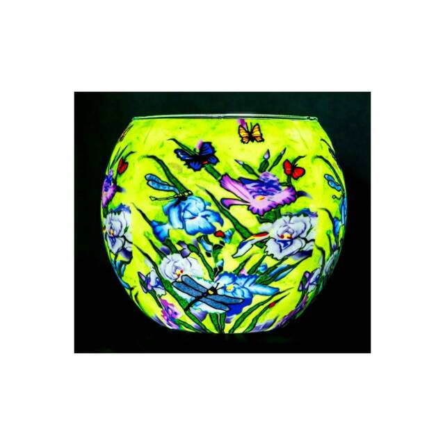 Milford Collection Tealight Holder Glass Nightlight Nature'S Garden