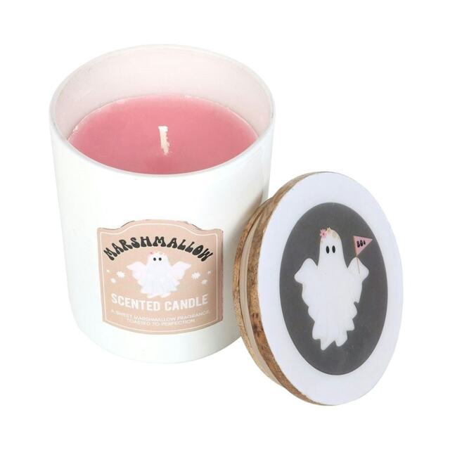Something Different Ghost Toasted Marshmallow Scented Candle - Pink/White - One Size