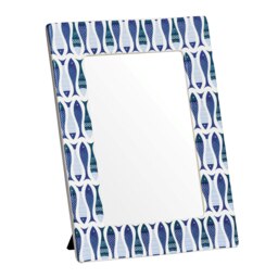 Orsina Photo Frame, Nautical-Inspired Design With Fish Motif And Natural Wood Finish, Freestanding Display For 4x6
