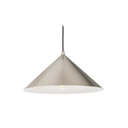 Garcia Dome Pendant Brushed Steel 1xE27