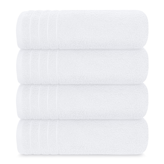 Extra Large Cotton Bath Towels Set of 4, 450 GSM, 76 x 152 cm