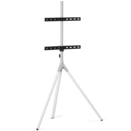One For All WM7462 Full Metal Tripod TV Stand for Screen Size 32-65 inch - Arctic White Multi 1
