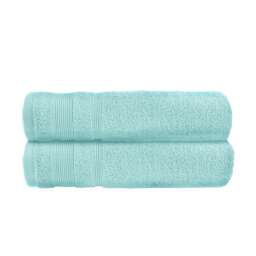 Luxury Zero Twist Egyptian Cotton Bath Towels 70 x 120cm - Pack of 2 Blue Duckegg Bath towel