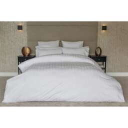 Belledorm Hotel Tribeca Duvet Cover Set - White - Superking White Super King