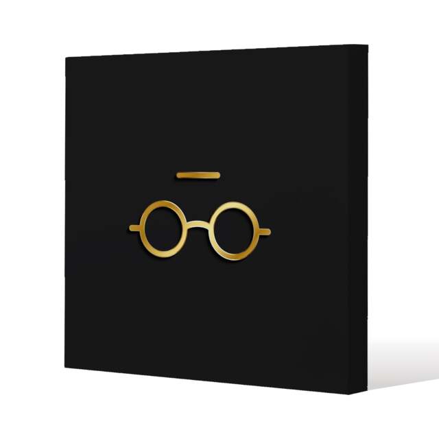 Unread gold (Canvas Print) / 127 x 127 x 4cm Multi