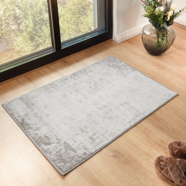 LIVABLISS Roma-Abstract Modern Marble Rug 60 x 90 cm Brown Grey Off-White