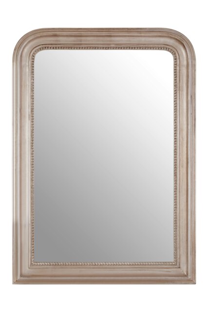 Gaia Silver Wood Wall Mirror Silver
