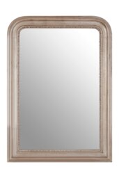 Gaia Silver Wood Wall Mirror Silver