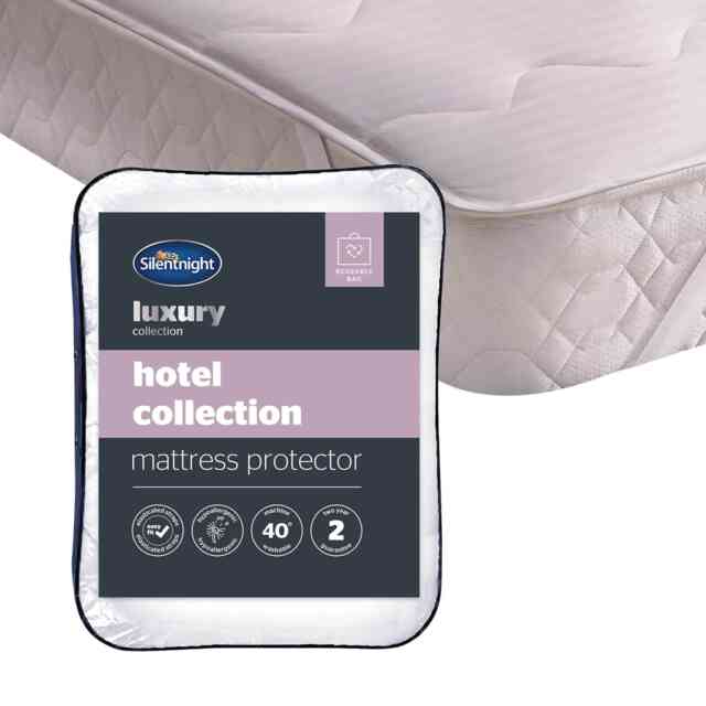 Silentnight Hotel Collection Mattress Protector White Double