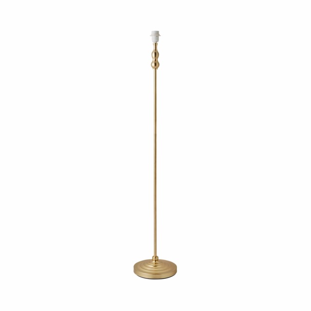 ValueLights Maggie Gold Candlestick Slim Floor Lamp Base Gold