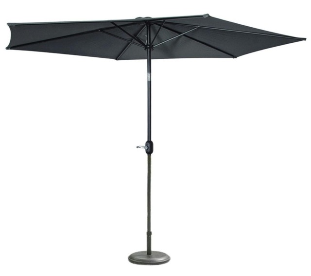 Giardino 3m Round Garden Parasol Grey Grey