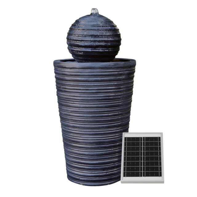 Gardenwize Solar Ball & Plinth Water Fountain Feature