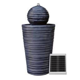 Gardenwize Solar Ball & Plinth Water Fountain Feature
