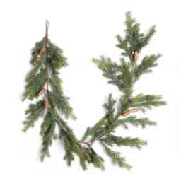 180cm Fir Garland PE Realistic Pine Cone Greenery Holiday Christmas Decoration For Doors, Mantels & Stairways