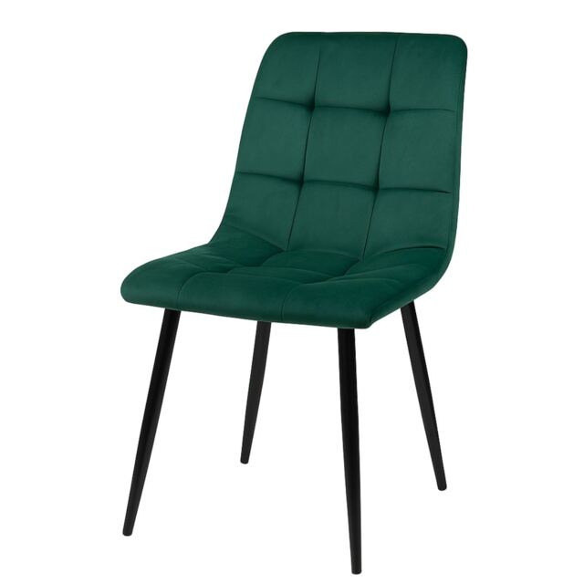 Dining Chairs Set Of 4 Green Tufted Chairs Velvet Chairs, Soft Padded Seat Living Room Chairs , Kitchen Chairs, Dining Room