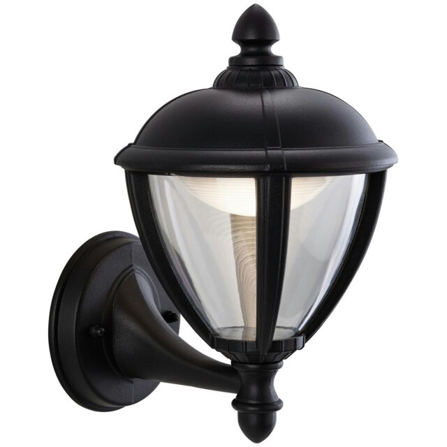 Unite LED Outdoor Wall Lantern Uplight Black IP44