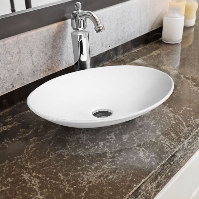 Limoge 7526 Ceramic Oval Countertop Basin