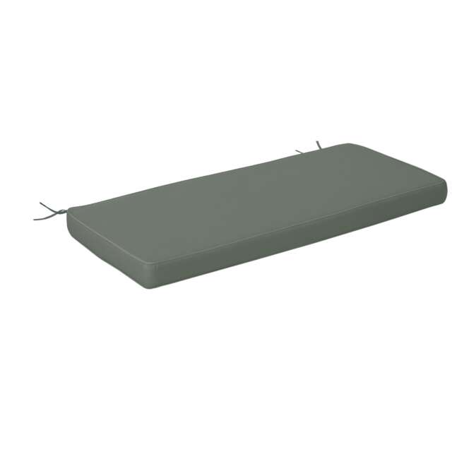 Outsunny Garden Bench Cushion 2 Seater Seat Pad Indoor& Outdoor Use Grey Grey Dark Grey 120 x 50 x 8 cm