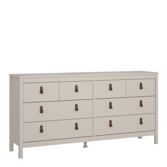 Barcelona Double Dresser 8 Drawers in Cashmere Cream Cashmere 1