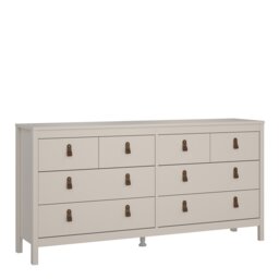 Barcelona Double Dresser 8 Drawers in Cashmere Cream Cashmere 1