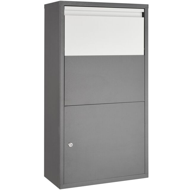 Post Box Fortress - parcel locker with security flap, 44 x 22 x 82 cm