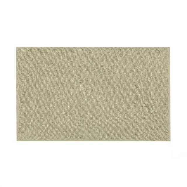"Luxury Loop Reversible Organic Cotton Bath Mat Green Sage Green 50 x 80cm (20 x 32"") 1"