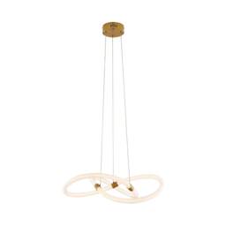 Pagazzi Virello Satin Brass Twist LED Pendant
