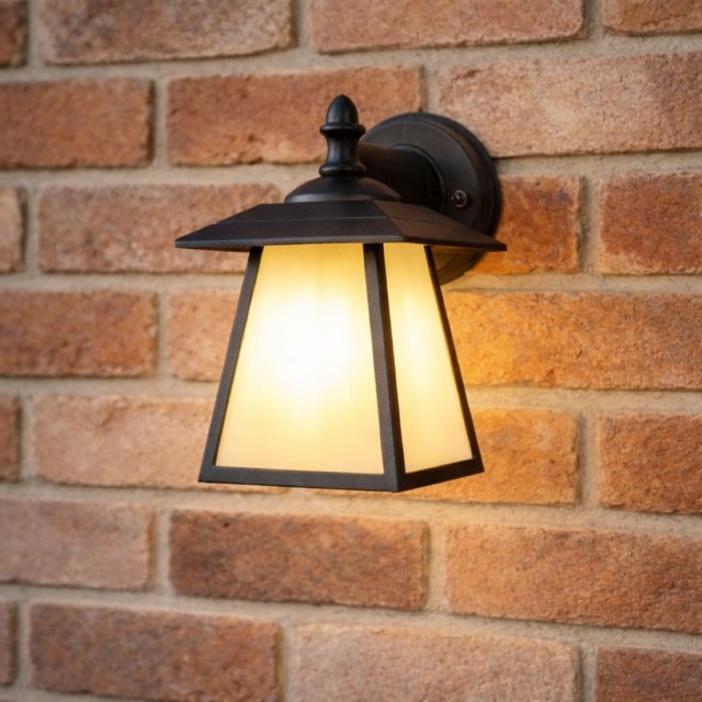 CGC Lighting CELINE Black Outdoor Wall Light E27 IP44 Black Black Height: 22.5 cm, Width: 16 cm, Depth: 19.5 cm